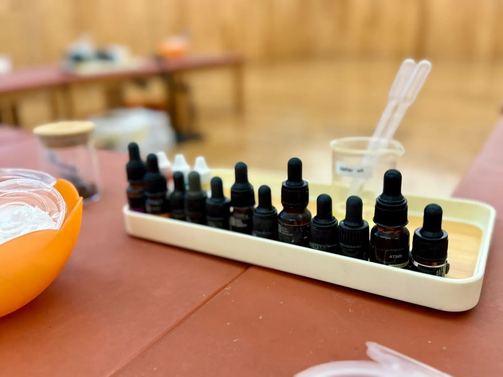 Essential oil bottles