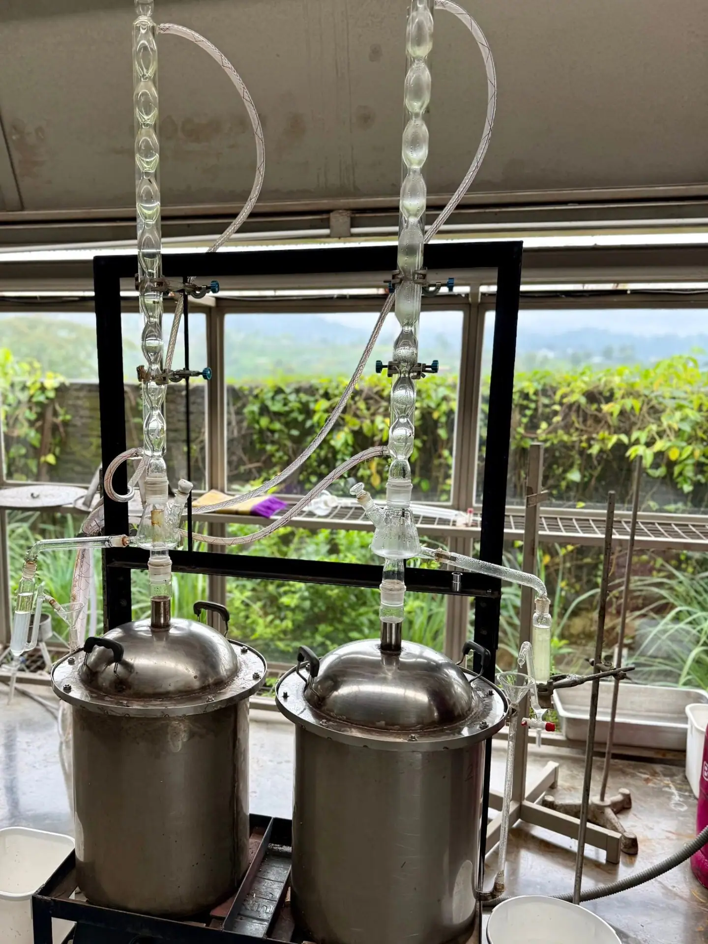 Distillation stills at Rumah Atsiri