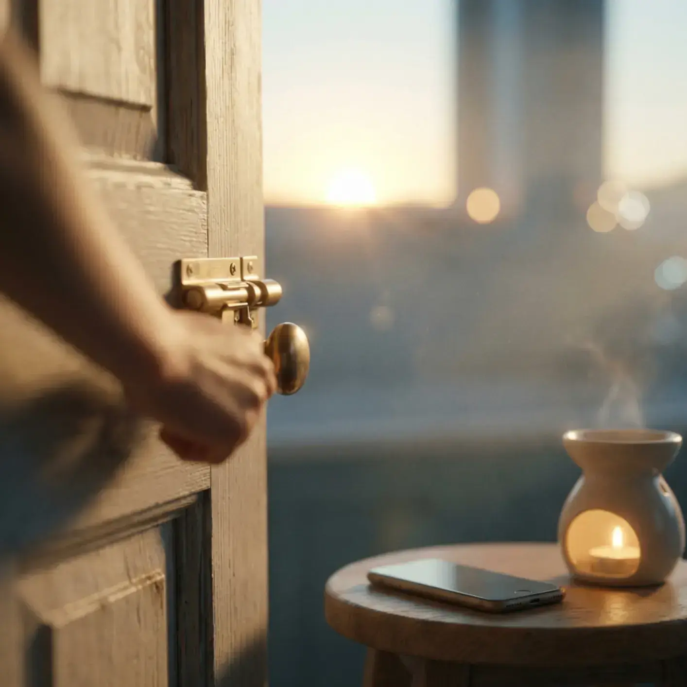 Setting the scene for a spa-at-home flower bath ritual
